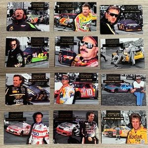 Finish Line Gold 1994 Race Car Driver NASCAR Racing Sport Trading Cards Vintage